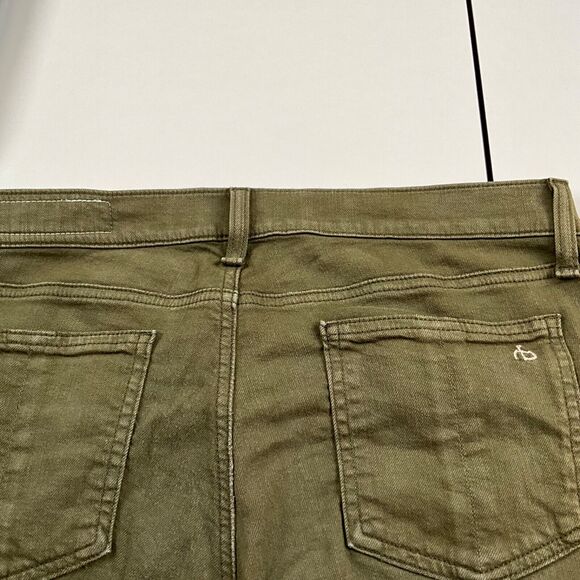 Rag & Bone Green Skinny Jeans with Stretch Fit - Picture 11 of 12